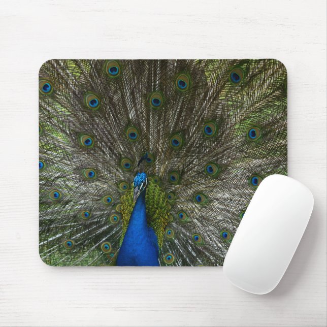 Kauai Peacock Mouse Pad (With Mouse)