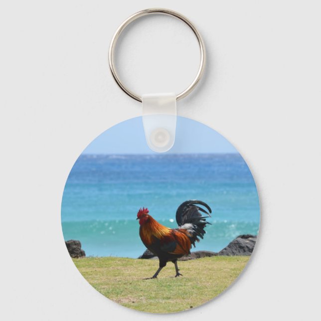 Kauai rooster key ring (Front)