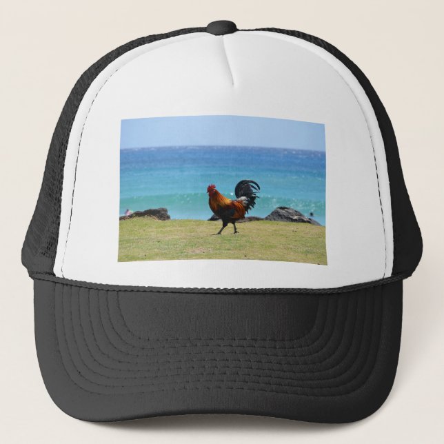 Kauai rooster trucker hat (Front)