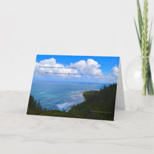 “Kauai’s Land’s End #8” with poem Card