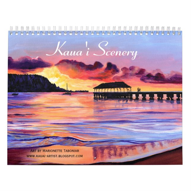 Kauai Scenery and Landscapes Calendar (Cover)