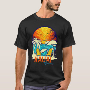Kauai Sunset Beach Hawaiian Vacation Couples Famil T-Shirt
