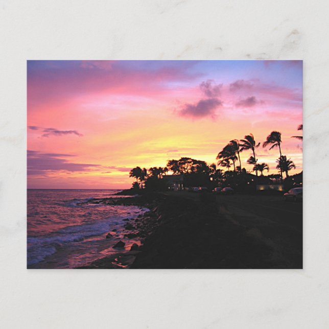Kauai Sunset Postcard (Front)