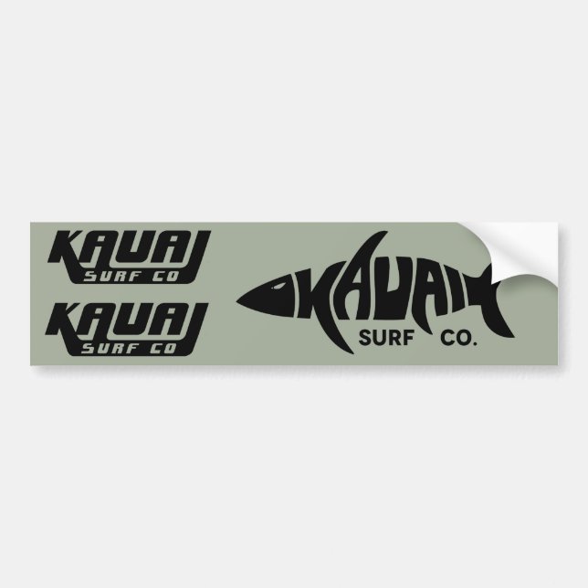 Kauai Surf Co. Sticker Set (Front)