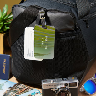 Kauai Tropical Green Leaves (photo taken by me) Luggage Tag