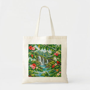 Kauai Tropical Waterfall Tote Bag