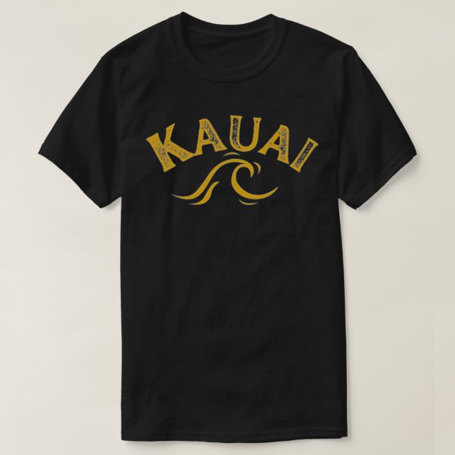 Kauai Wave Front Back Surf chicken rooster ocean b T-Shirt (Design Front)