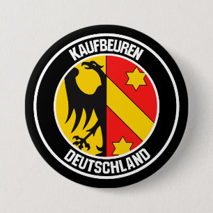 Kaufbeuren Round Emblem 7.5 Cm Round Badge