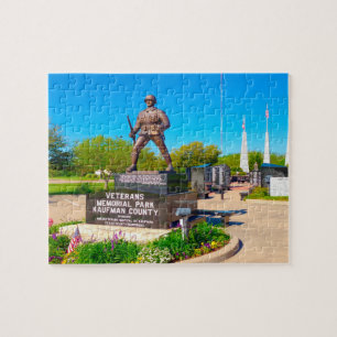 Kaufman County Veterans Memorial Normandy France Jigsaw Puzzle