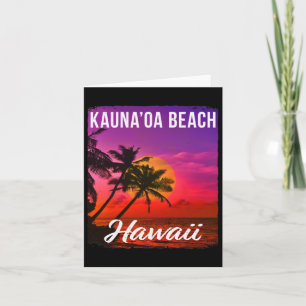 Kauna’oa Mauna Kea Beach Hawaii Hawaiian Islands T Card