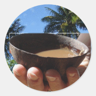 Kava Shell Classic Round Sticker