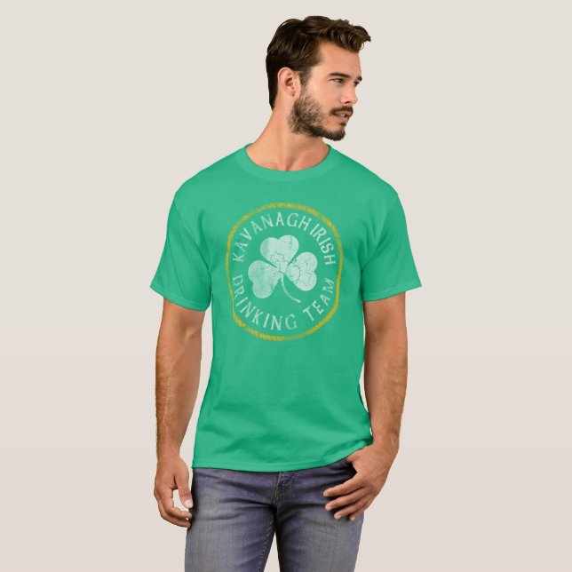 Kavanagh Irish Drinking Team T-Shirt (Front Full)