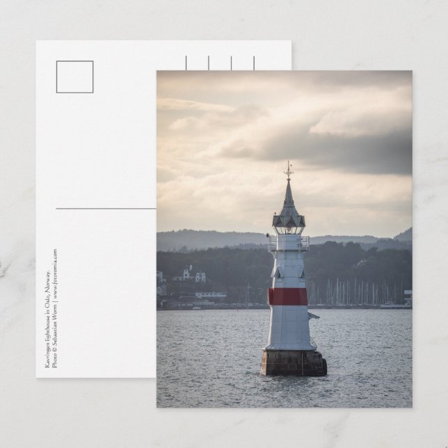 Kavringen Lighthouse Oslo Postcard (Front/Back)