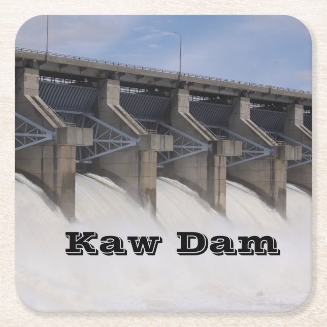 Kaw Dam Drink Coasters (Front)