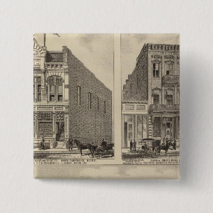 Kaw Valley Farm, Marion, and Topeka, Kansas 15 Cm Square Badge