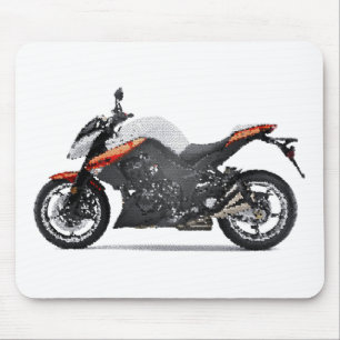 Kaw Z1000 gen3 2009+ cracked Mouse Pad