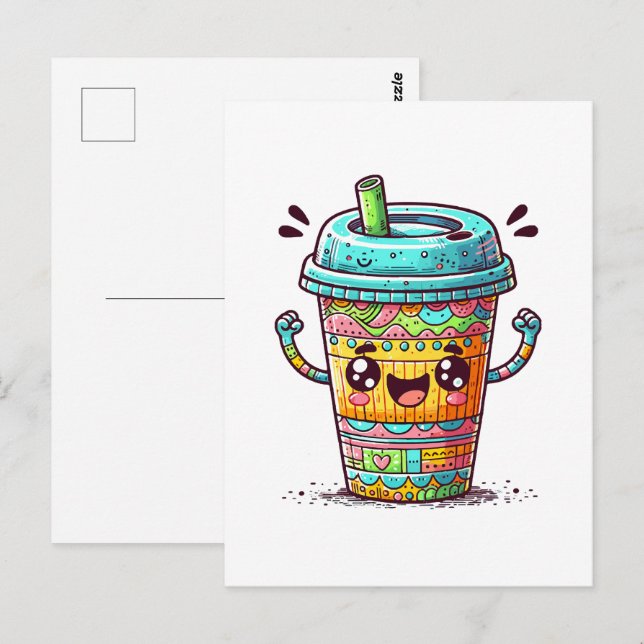Kawai Coffee Postcard (Front/Back)