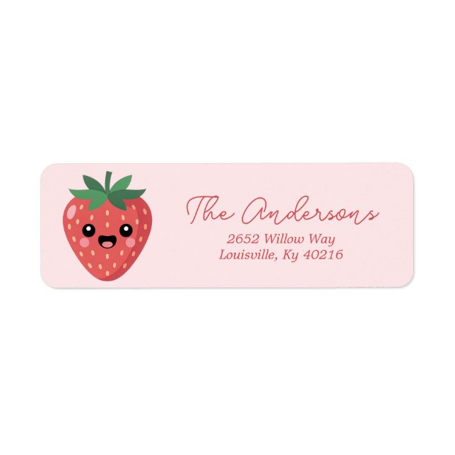 Kawai Strawberry Return Address (Front)