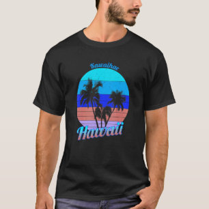 Kawaihae Hawaii Retro Tropical Palm Trees Vacation T-Shirt