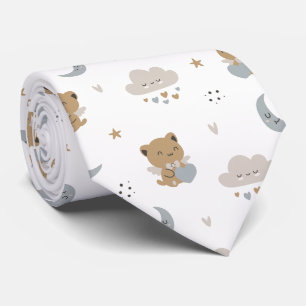 Kawaii Angel Cats & Clouds (1) Tie