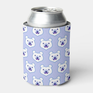 Kawaii Animal Lover Cartoon Polar Bear Can Cooler