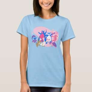 kawaii animal party selfie funny T-Shirt