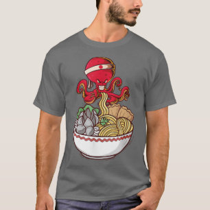 Kawaii Animals Food Bowl Asian Cuisine Noodles Ram T-Shirt