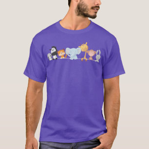 Kawaii Animals Girls Women Elephant Bunny Giraffe T-Shirt