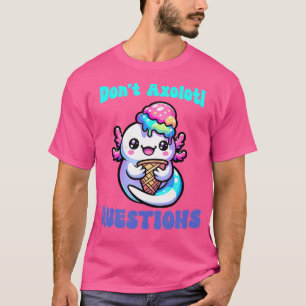 Kawaii Anime Axolotl Love Funny Girl Mexican Salam T-Shirt