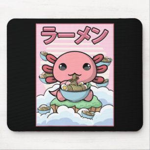 Kawaii Anime Axolotl Ramen Noodle Women Men Boys G Mouse Pad