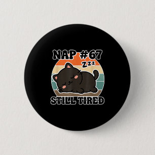 Kawaii Anime Cat Nap 67 Quote 6 7 Meme Graphic Tee 6 Cm Round Badge