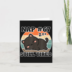 Kawaii Anime Cat Nap 67 Quote 6 7 Meme Graphic Tee Card