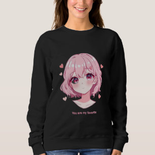 Kawaii Anime Girl Valentine Sweatshirt