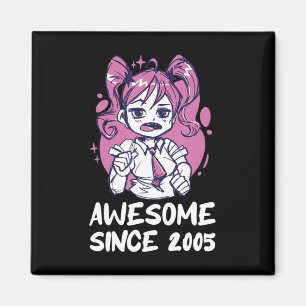 Kawaii Anime Merch th Birthday Girl Years Old Bor Magnet
