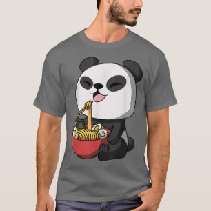 Kawaii Anime Panda Bear Asian Noodles Japanese Ram T-Shirt