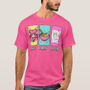Kawaii Anime Ramen Noodles Sketching Drawing Japan T-Shirt