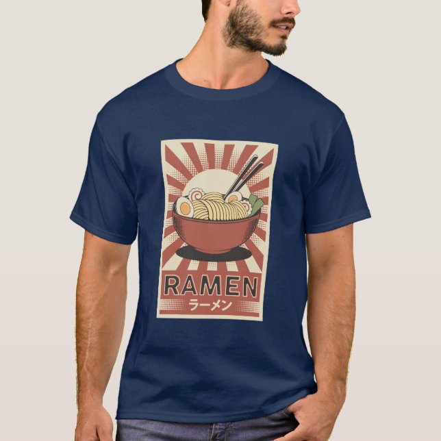 Kawaii Anime Ramen T-Shirt (Front)