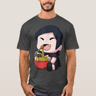 Kawaii Anime Vampire Girl Halloween Japanese Ramen T-Shirt