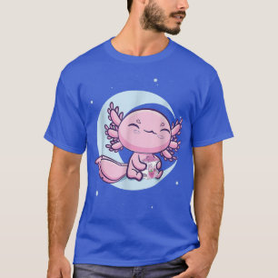 Kawaii Aolotl Strawberry Milk Shake Moon Japanese T-Shirt