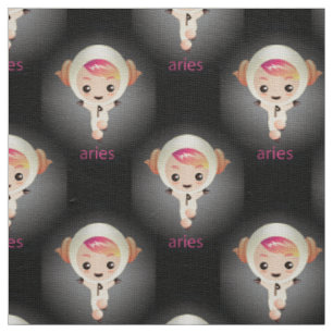 kawaii aries fabric