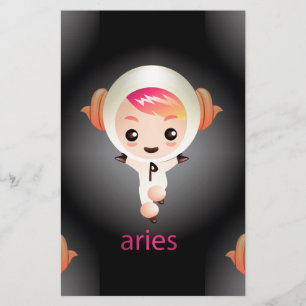 kawaii aries stationery