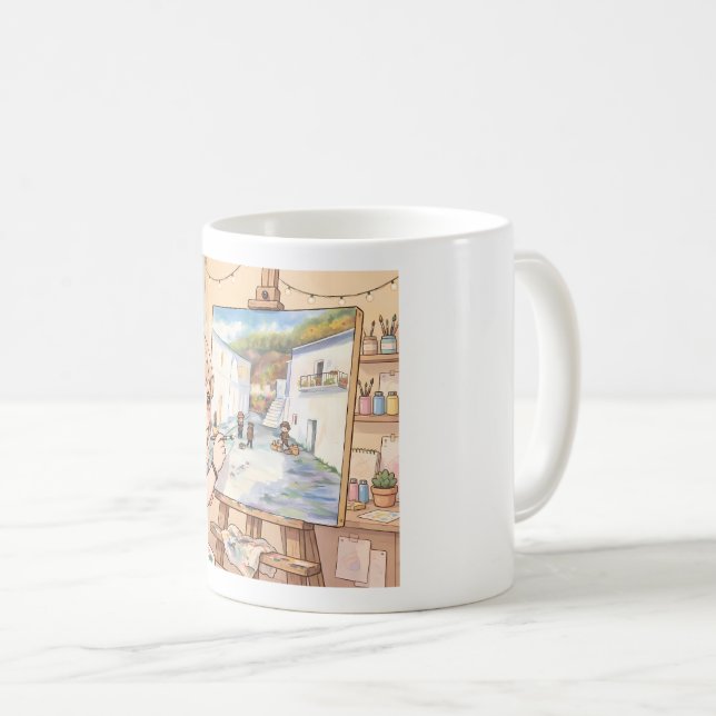 Kawaii Artist Mug (Front Right)