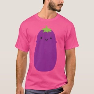 Kawaii Aubergine Eggplant T-Shirt