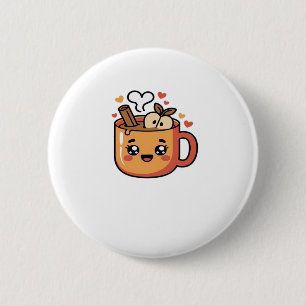kawaii autumn tea Classic T-Shirt 6 Cm Round Badge