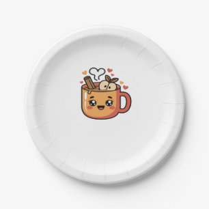 kawaii autumn tea Classic T-Shirt Paper Plate