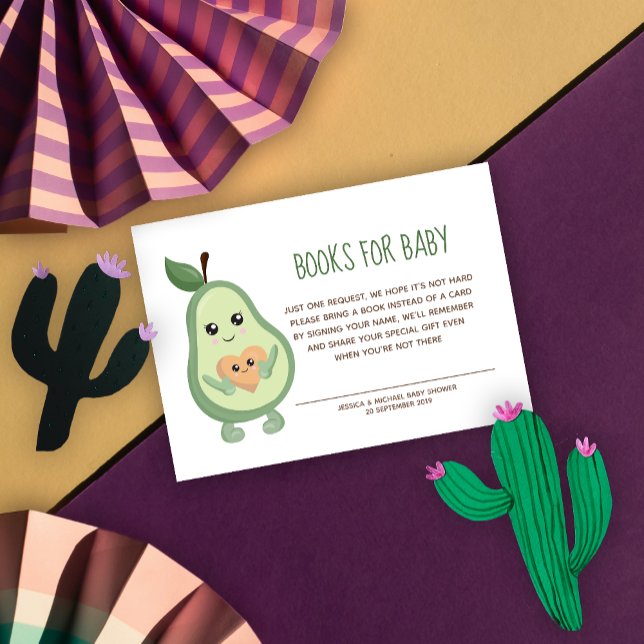 Kawaii Avocado Books for Baby Enclosure Card (Creator Uploaded)