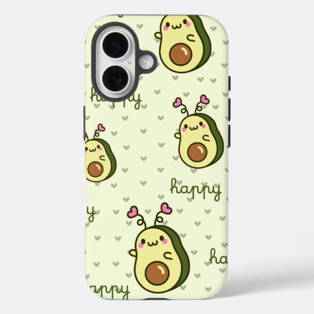 Kawaii Avocado Phone Case – CuteiPhone / iPad case (Back)
