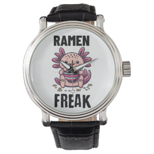 Kawaii Axalotl eating Ramen Watch