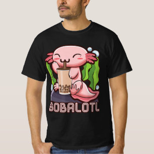 Kawaii Axolotl Cute Boba Tee Bubble Tea Anime Girl