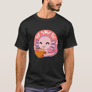 Kawaii Axolotl Ramen Cute Axolotl Japanese Anime L T-Shirt